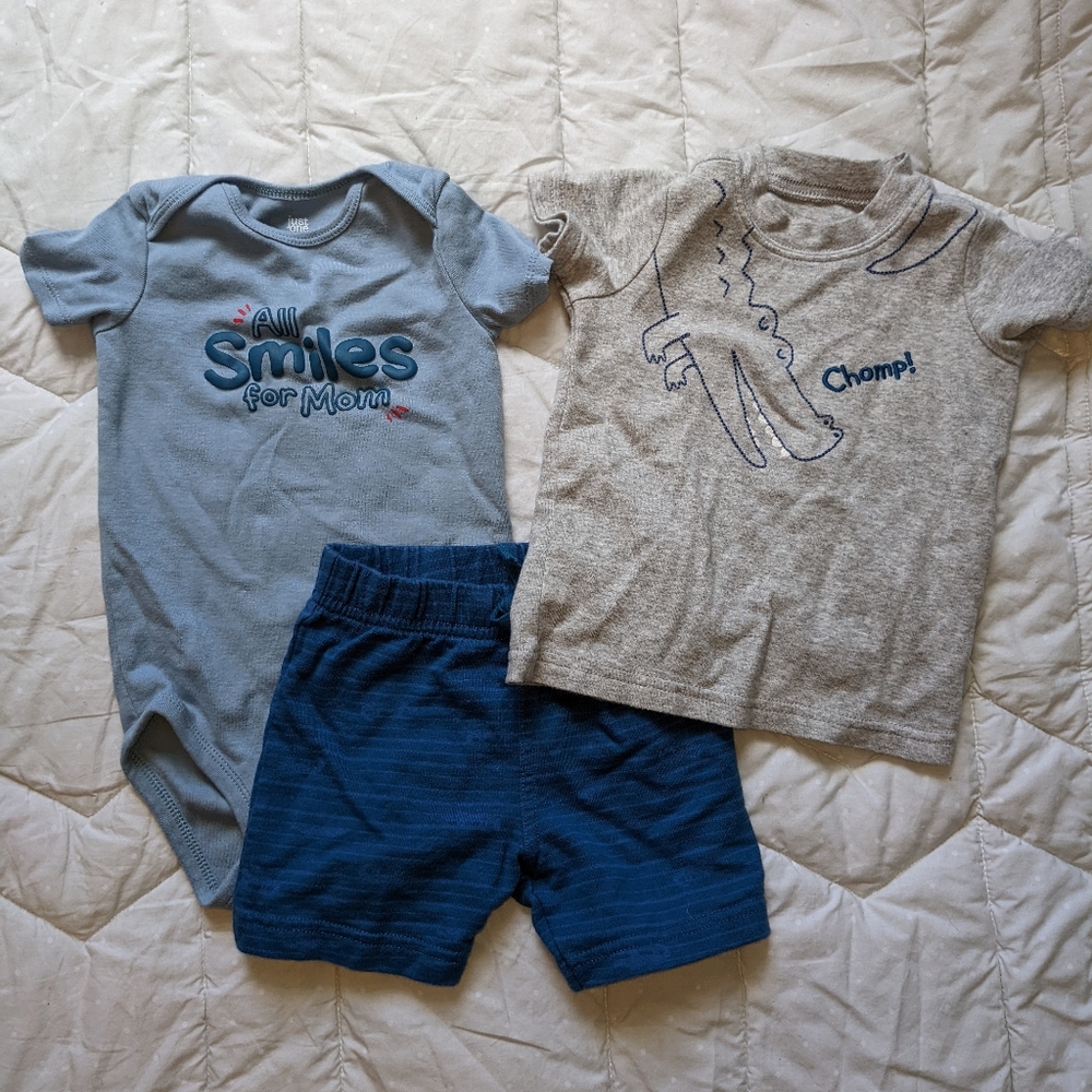 Carter's 3 piece shorts set 12 months